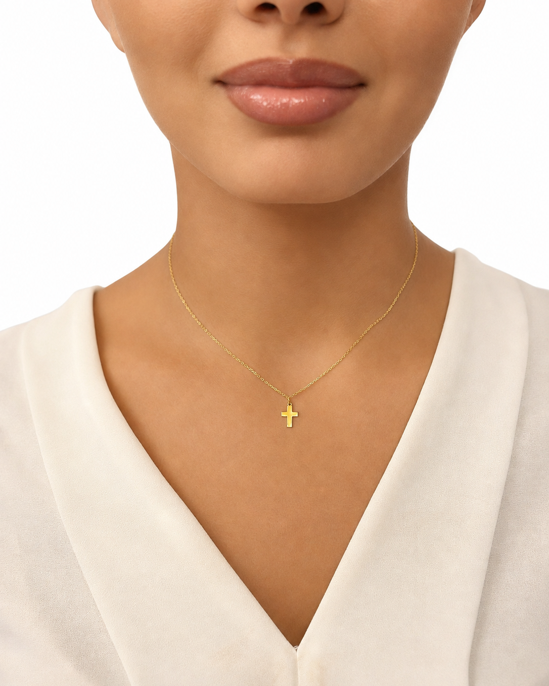 Girocollo in Oro 9kt con Croce