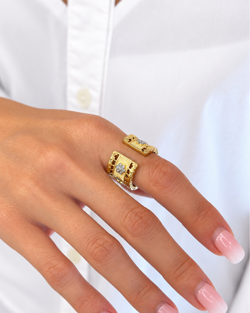 Anello Francesca in Brass dorato