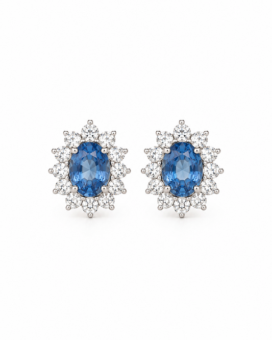 Orecchini Anastasia Small Azzurri in Argento 925