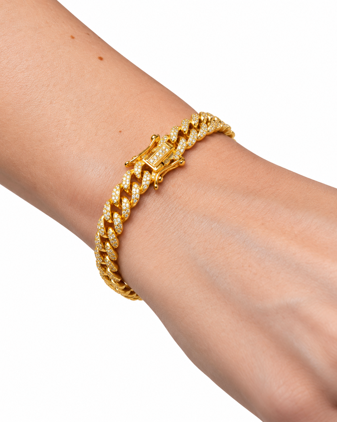 Bracciale Groumette Small Argento 925 placcato oro giallo
