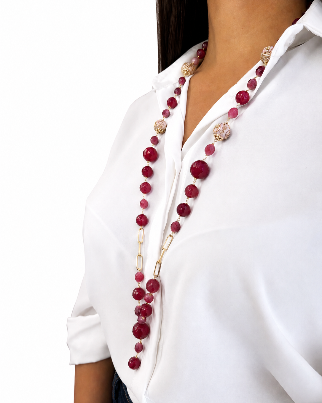 Collana con Agata Colorata