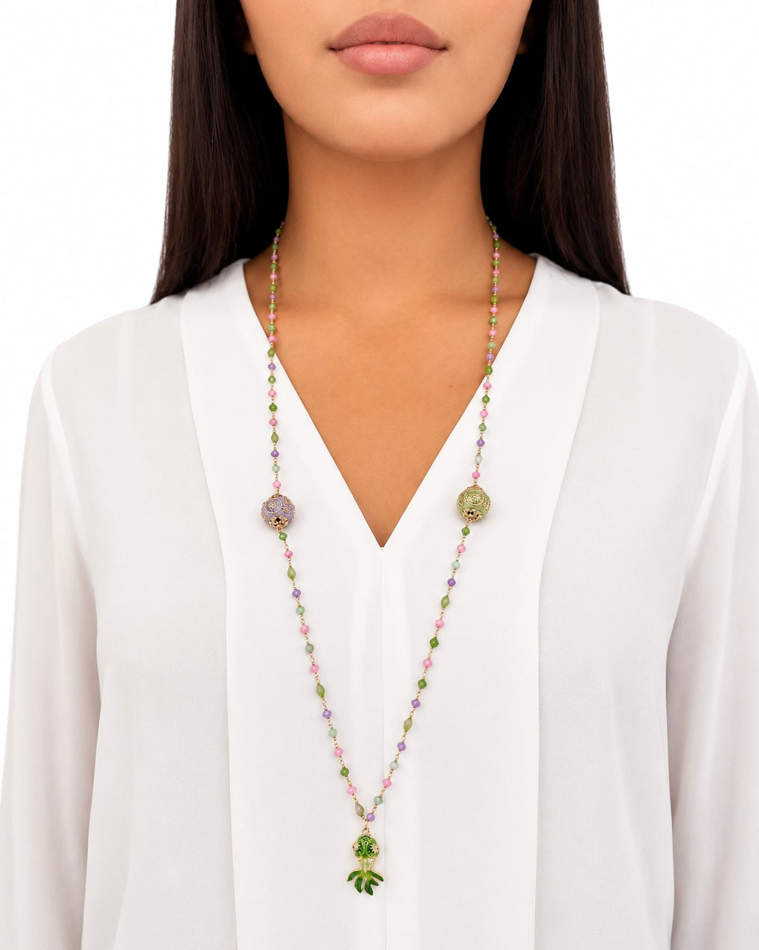 Collana con Zirconi e Cristallini