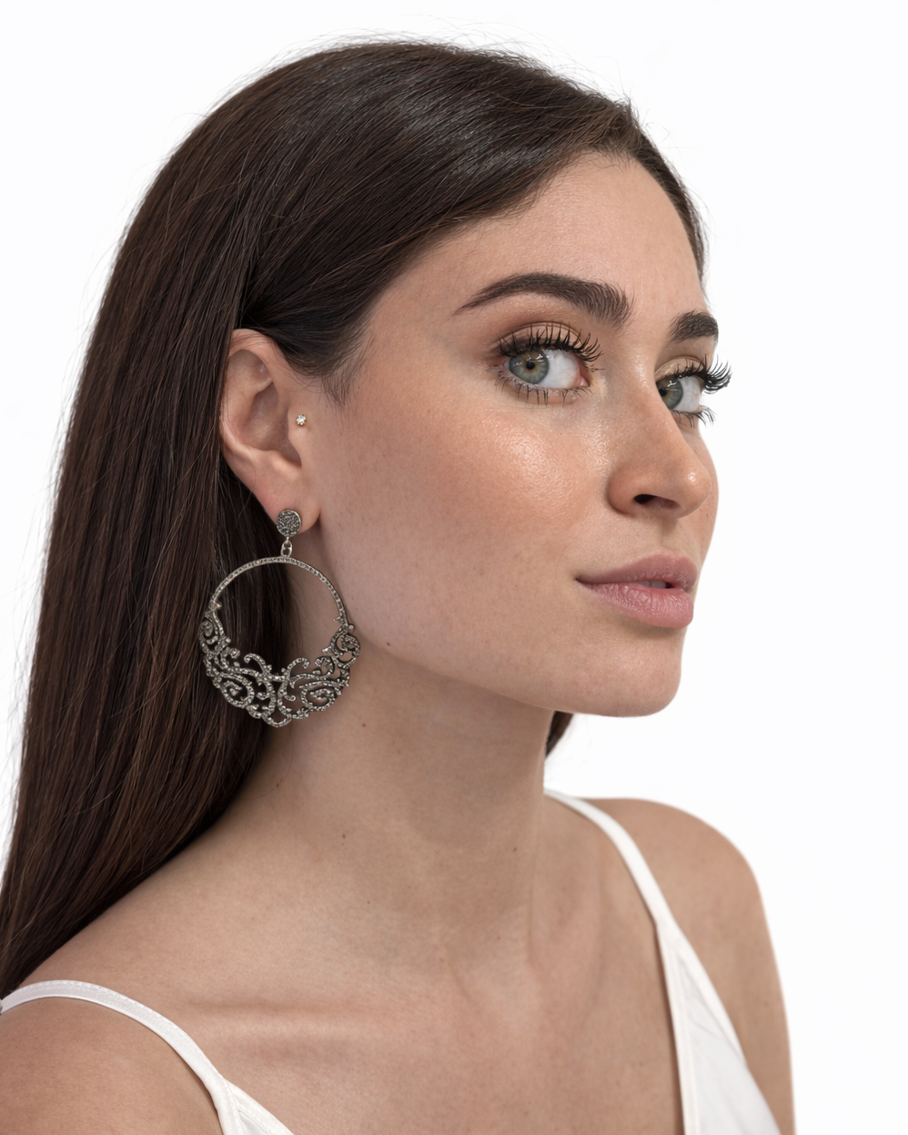 Orecchini in Argento e Diamanti Ice