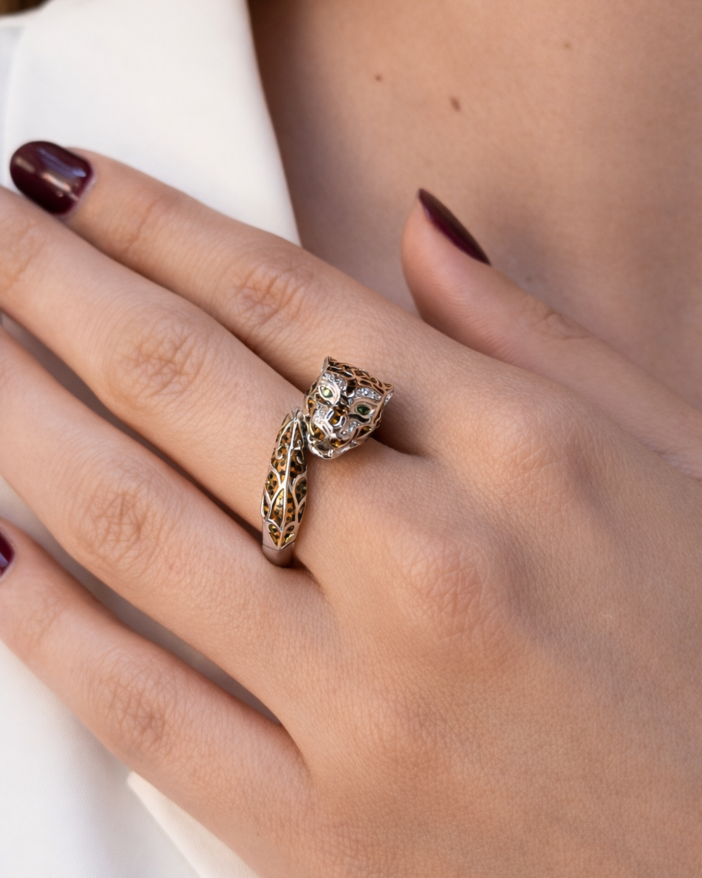 Anello Leopardo singolo