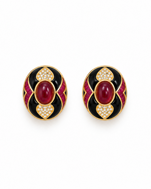 Orecchini Mirella in Brass dorato
