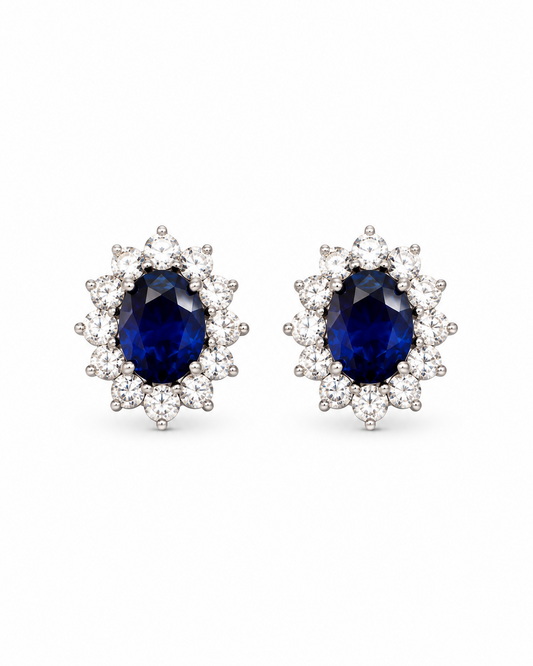 Orecchini Anastasia Blu in Argento 925