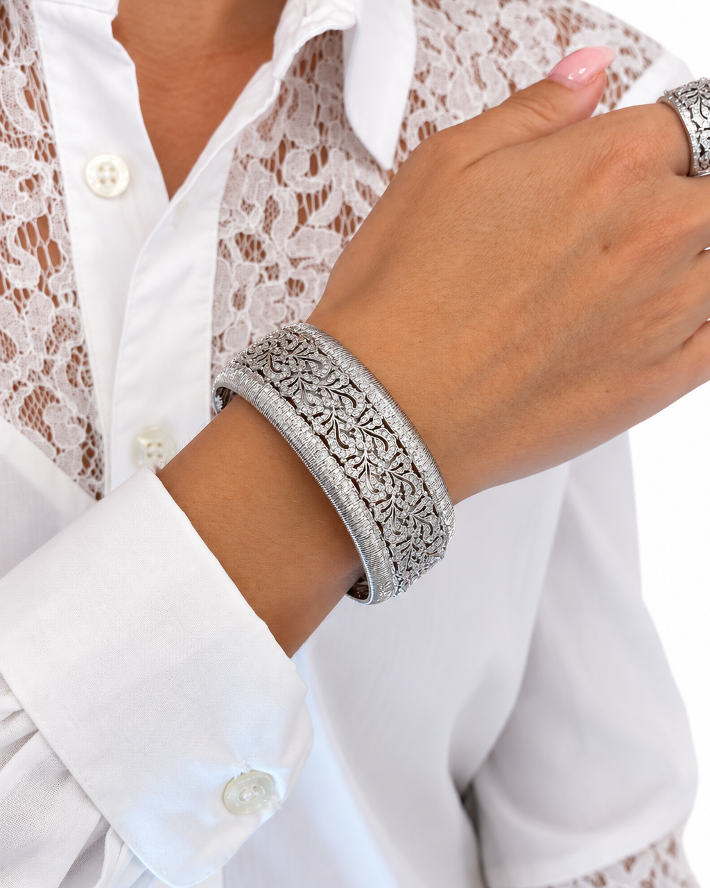 Bracciale Flora in Brass rodio