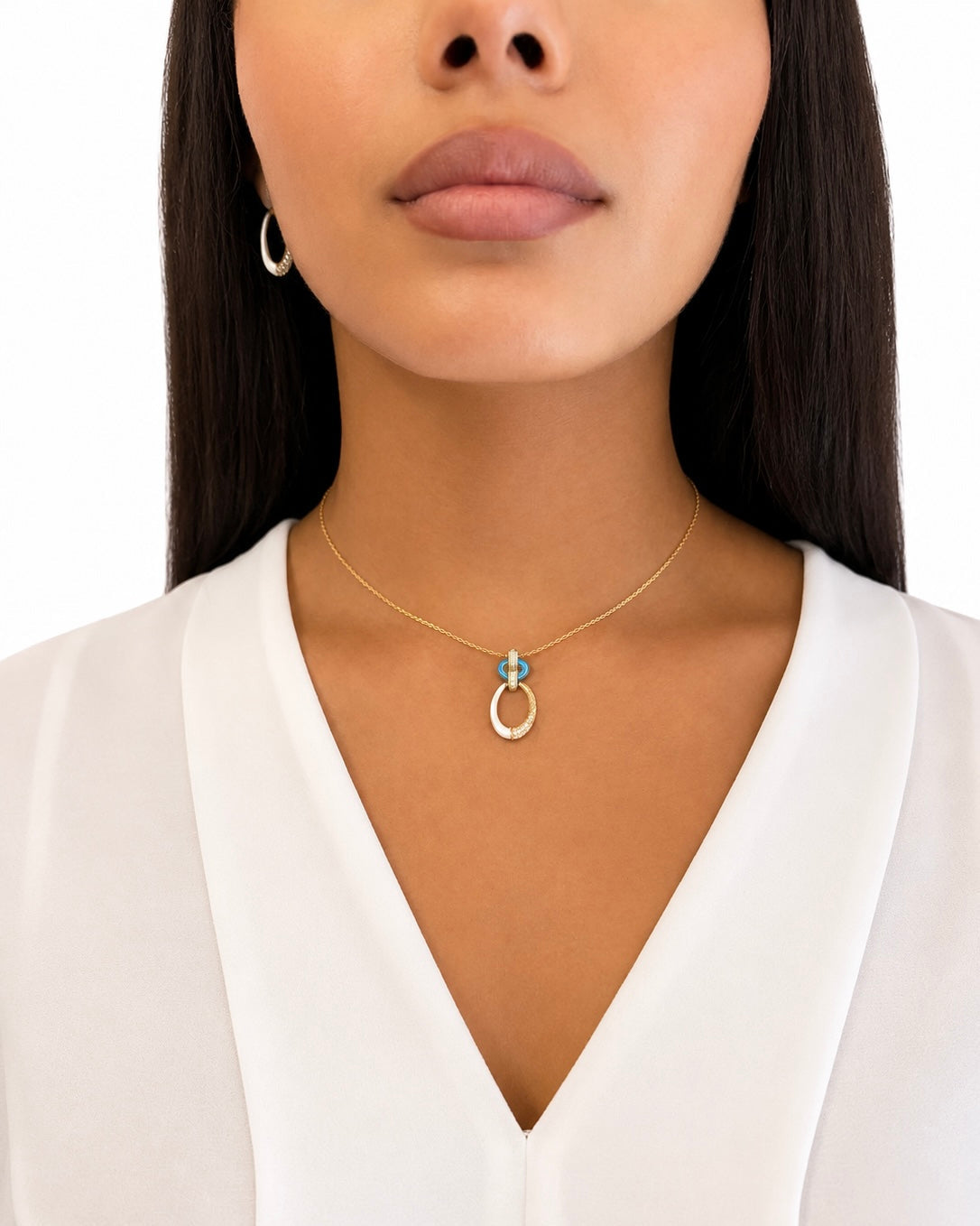 Girocollo Jennifer in Brass dorato