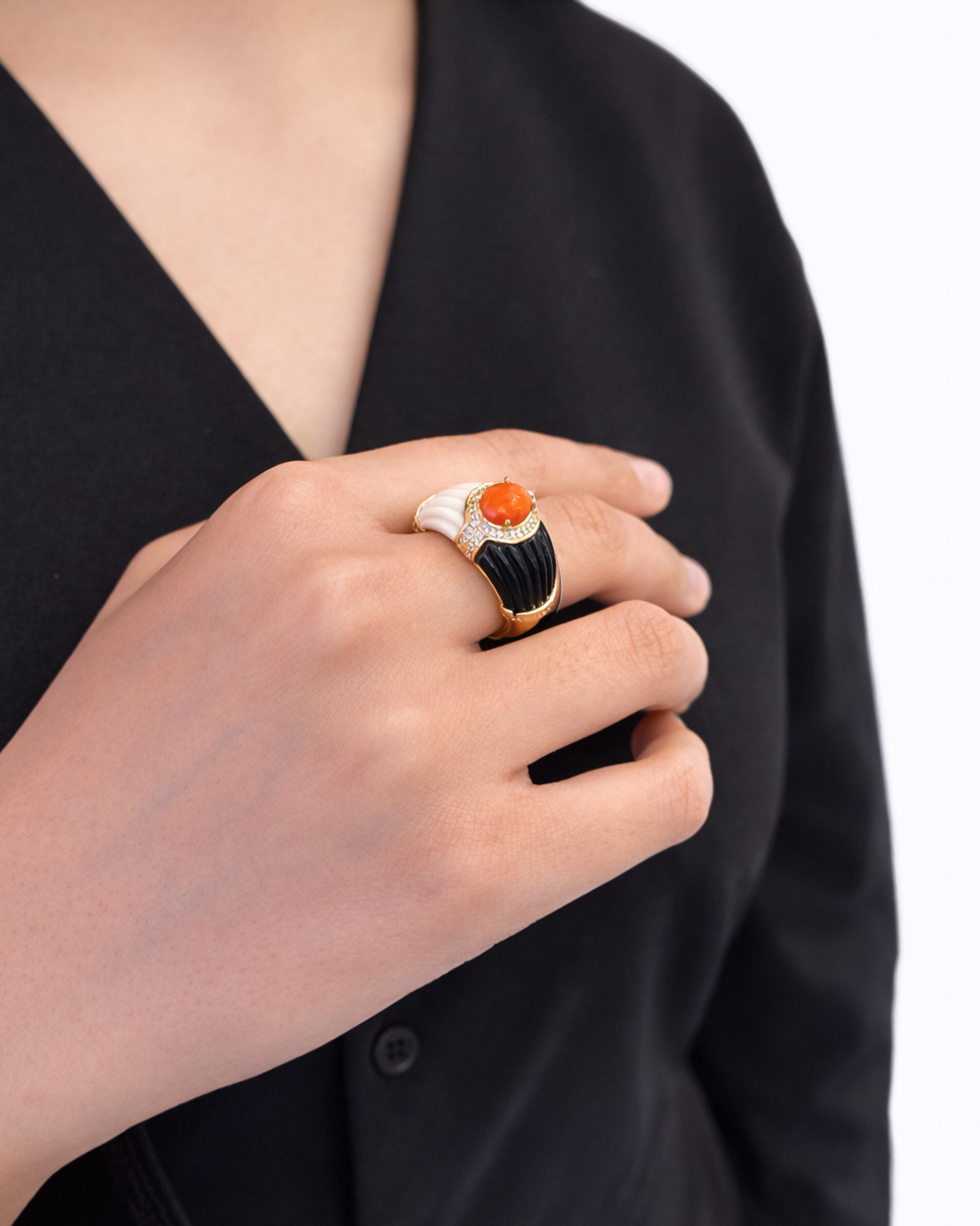Anello Noemi in Brass dorato