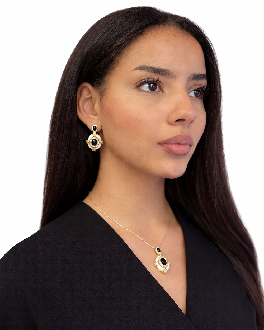 Orecchini Rebecca in Brass dorato