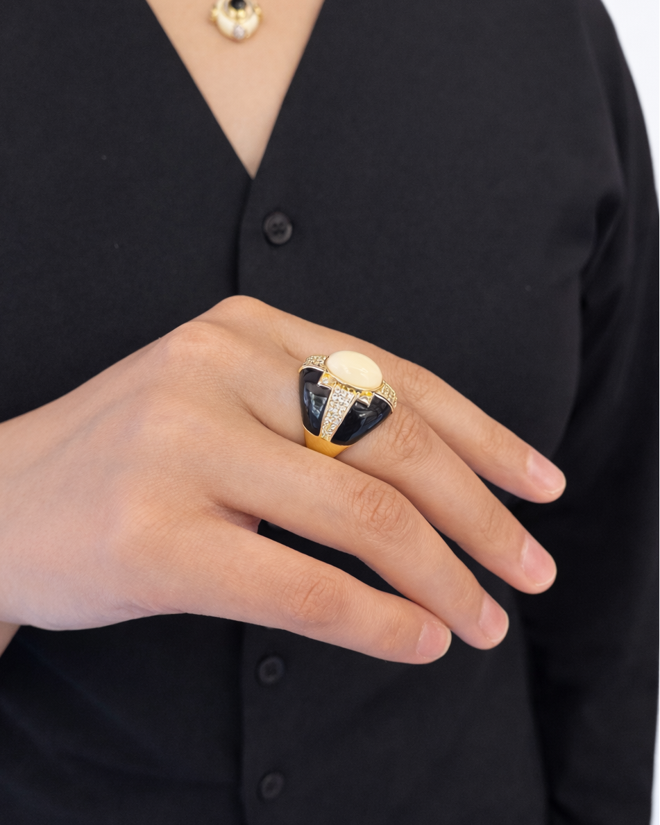 Anello Beatrice in Brass dorato
