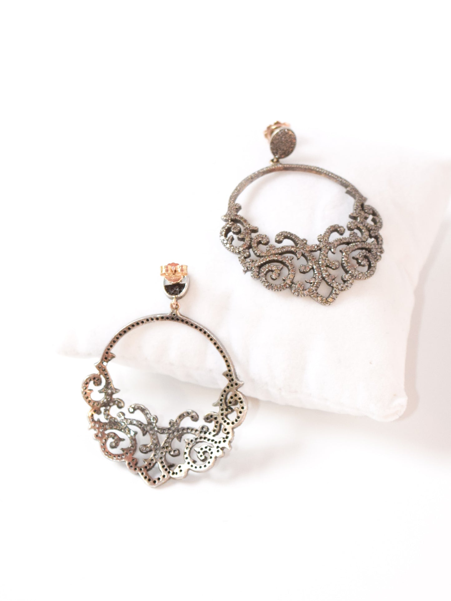 Orecchini in Argento e Diamanti Ice