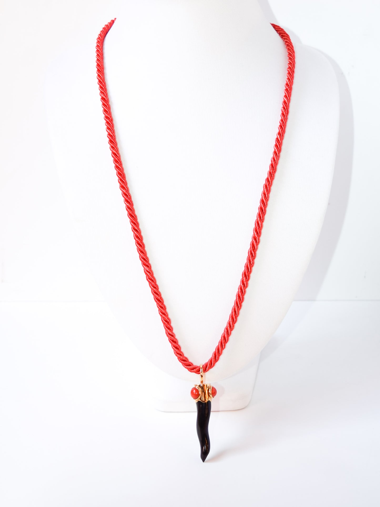 Collana Cornetto Rosso e Nero