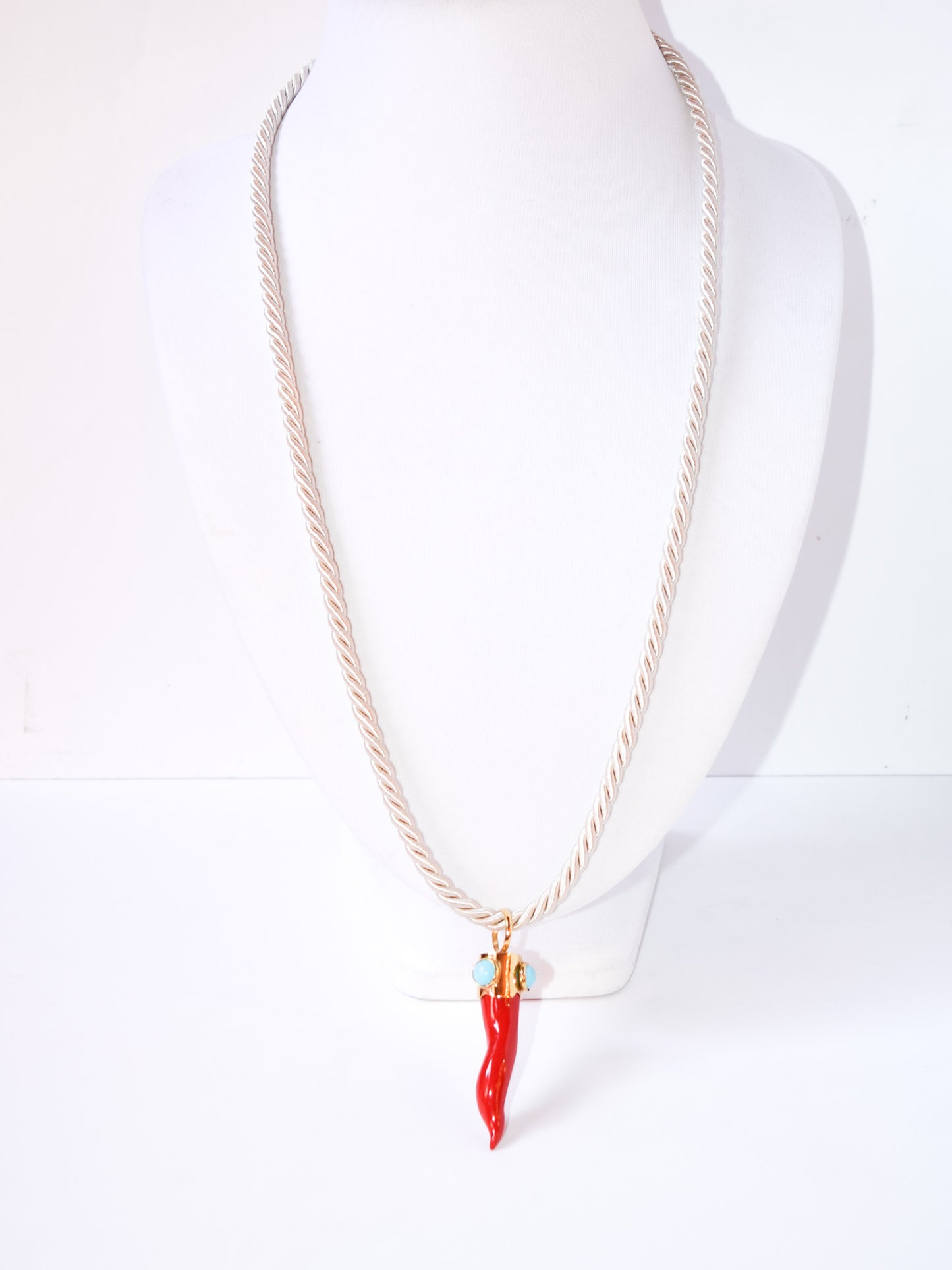 Collana Cornetto Rosso e Azzurro