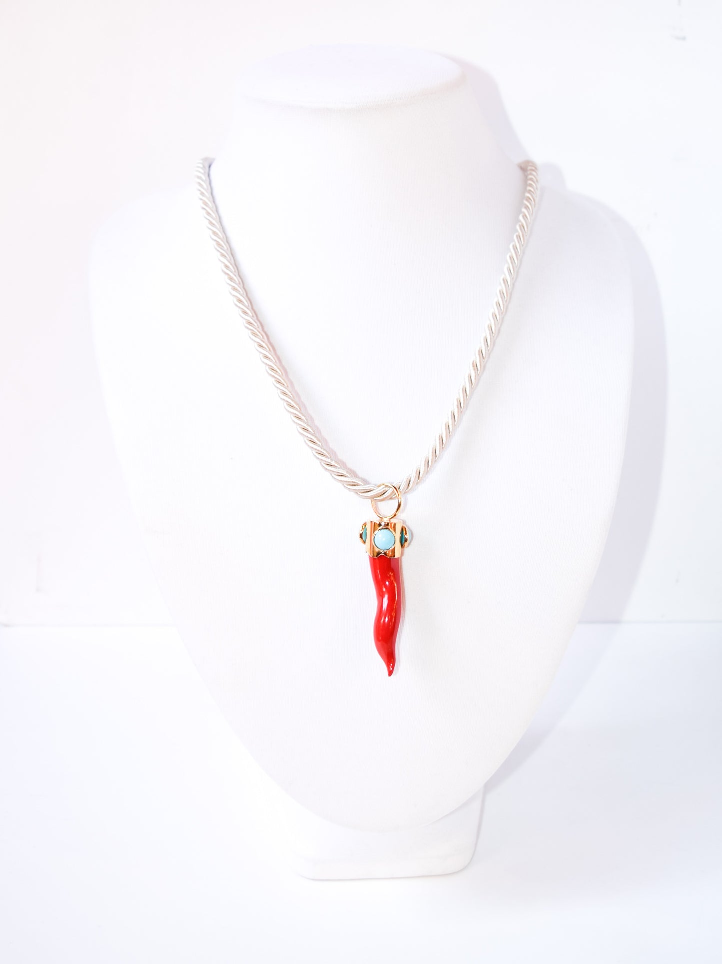 Collana Cornetto Rosso e Azzurro