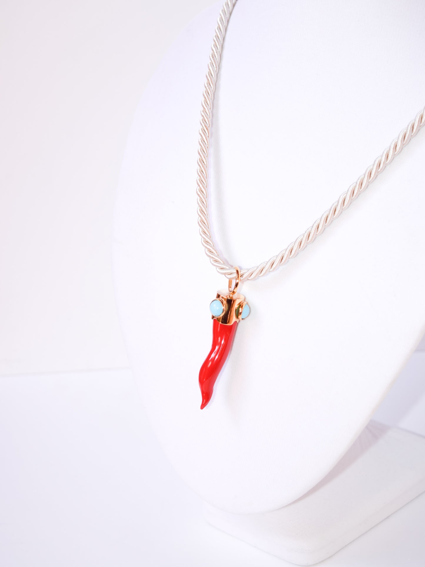 Collana Cornetto Rosso e Azzurro
