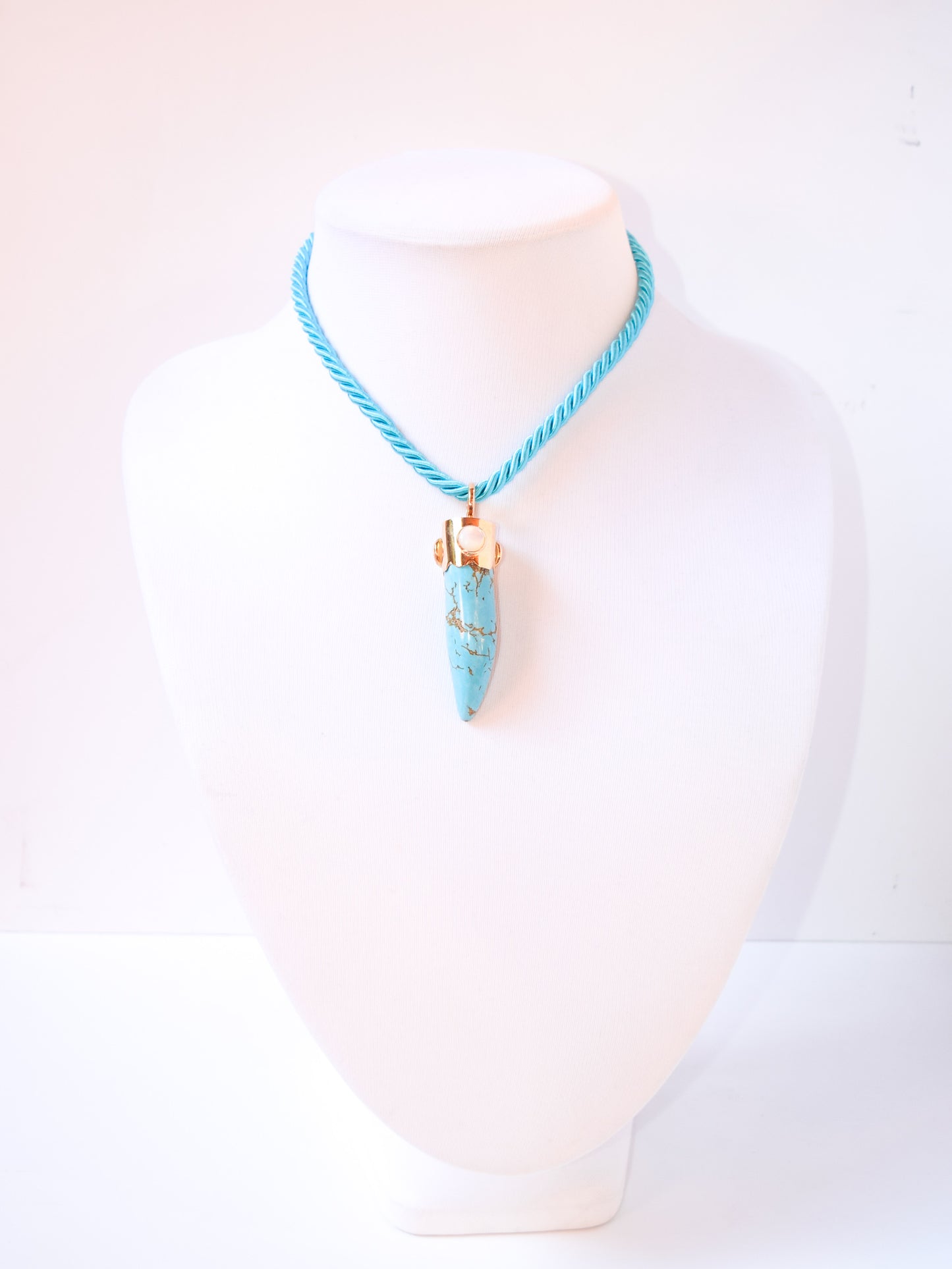 Collana Cornetto Bianco Azzurro