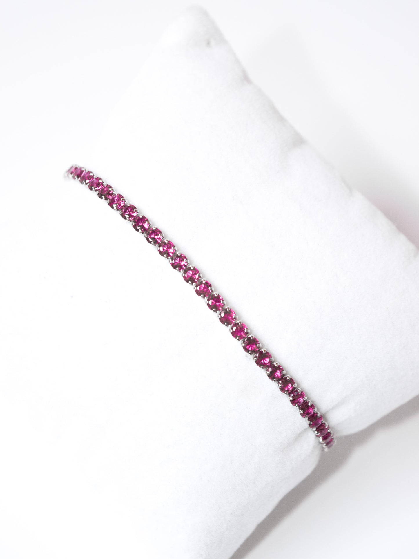 Bracciale Tennis Fucsia con allungo