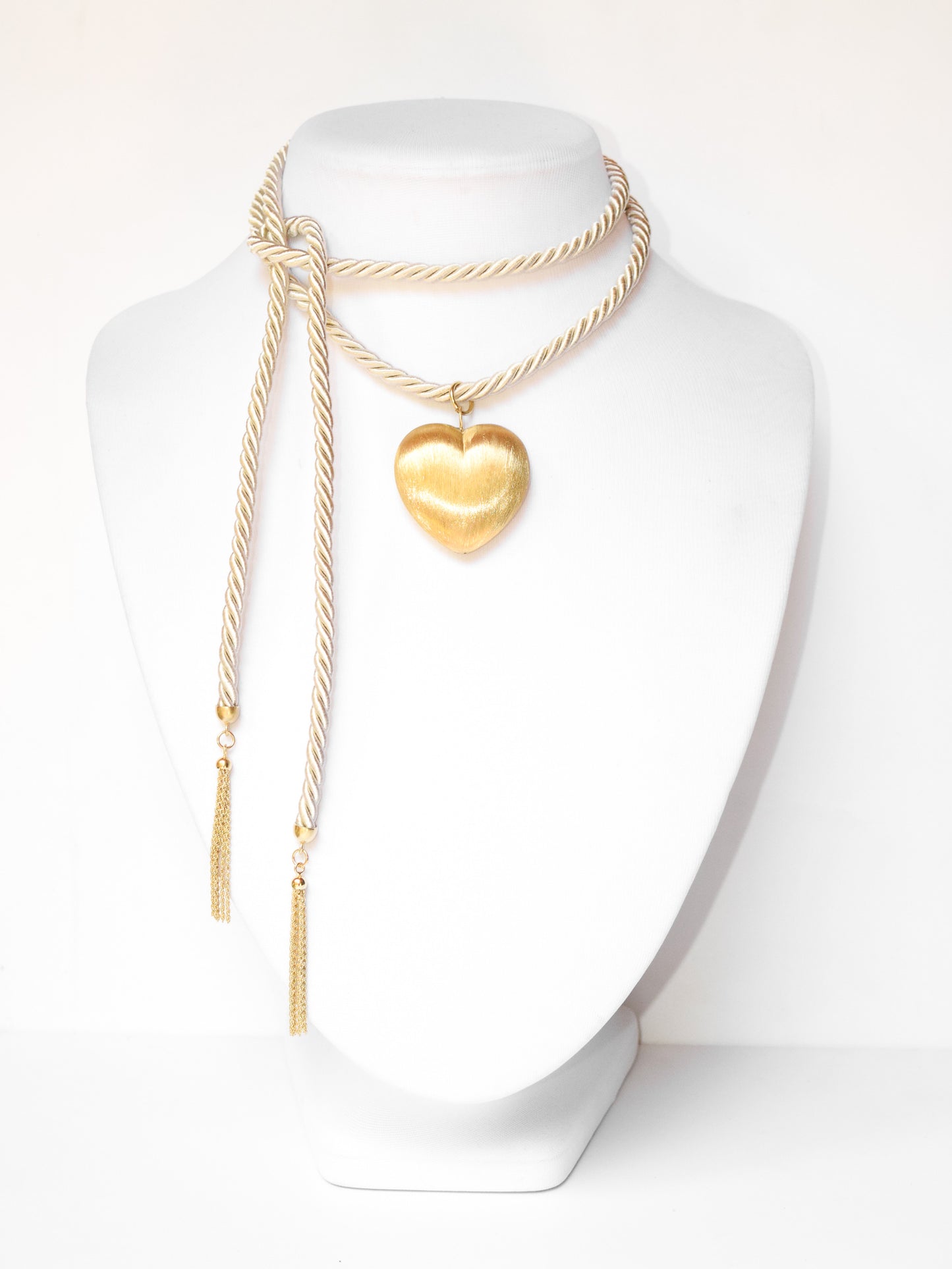 Collana Torsone con nappe e Cuore