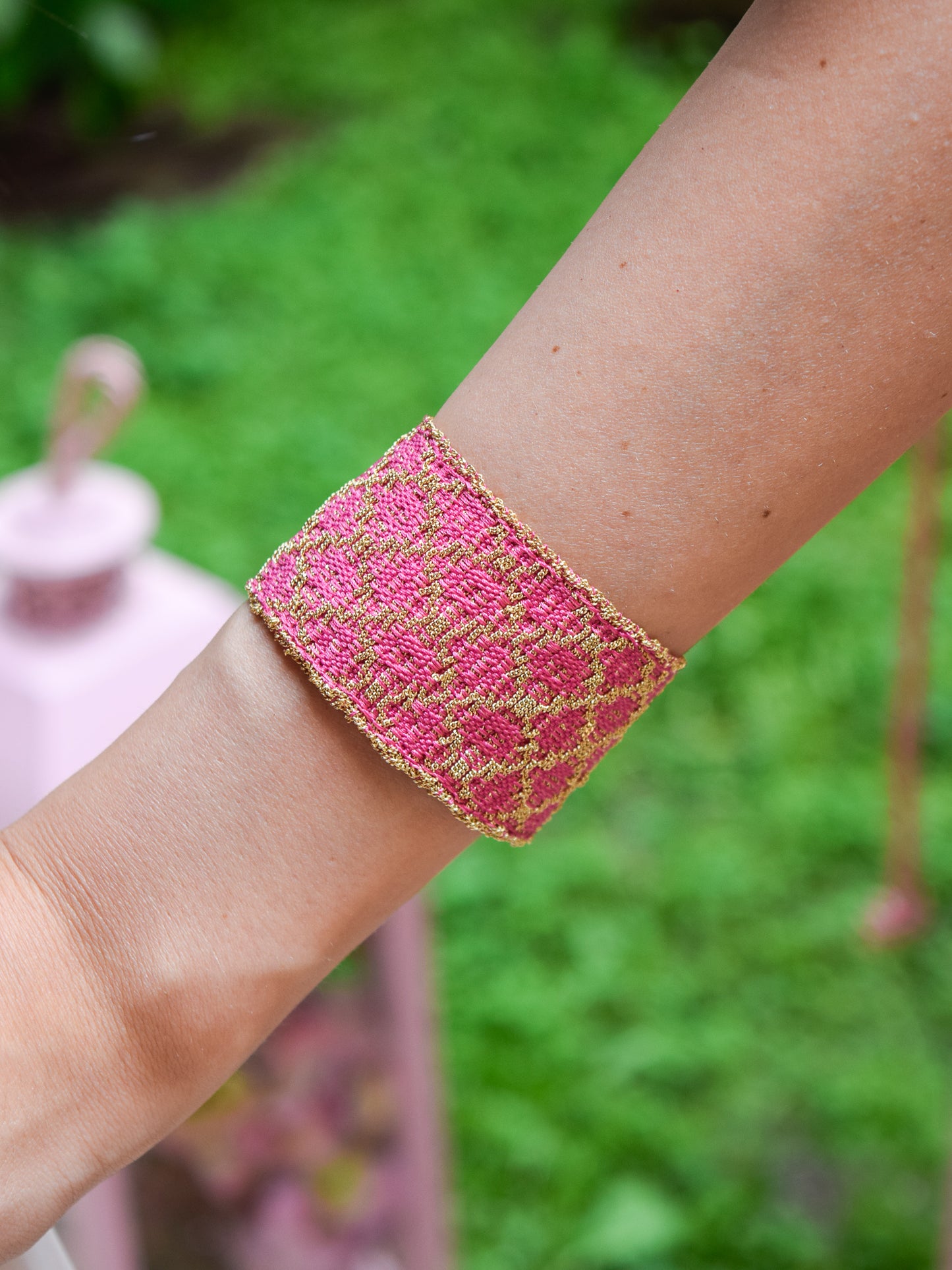 Bracciale fatto a mano Fucsia