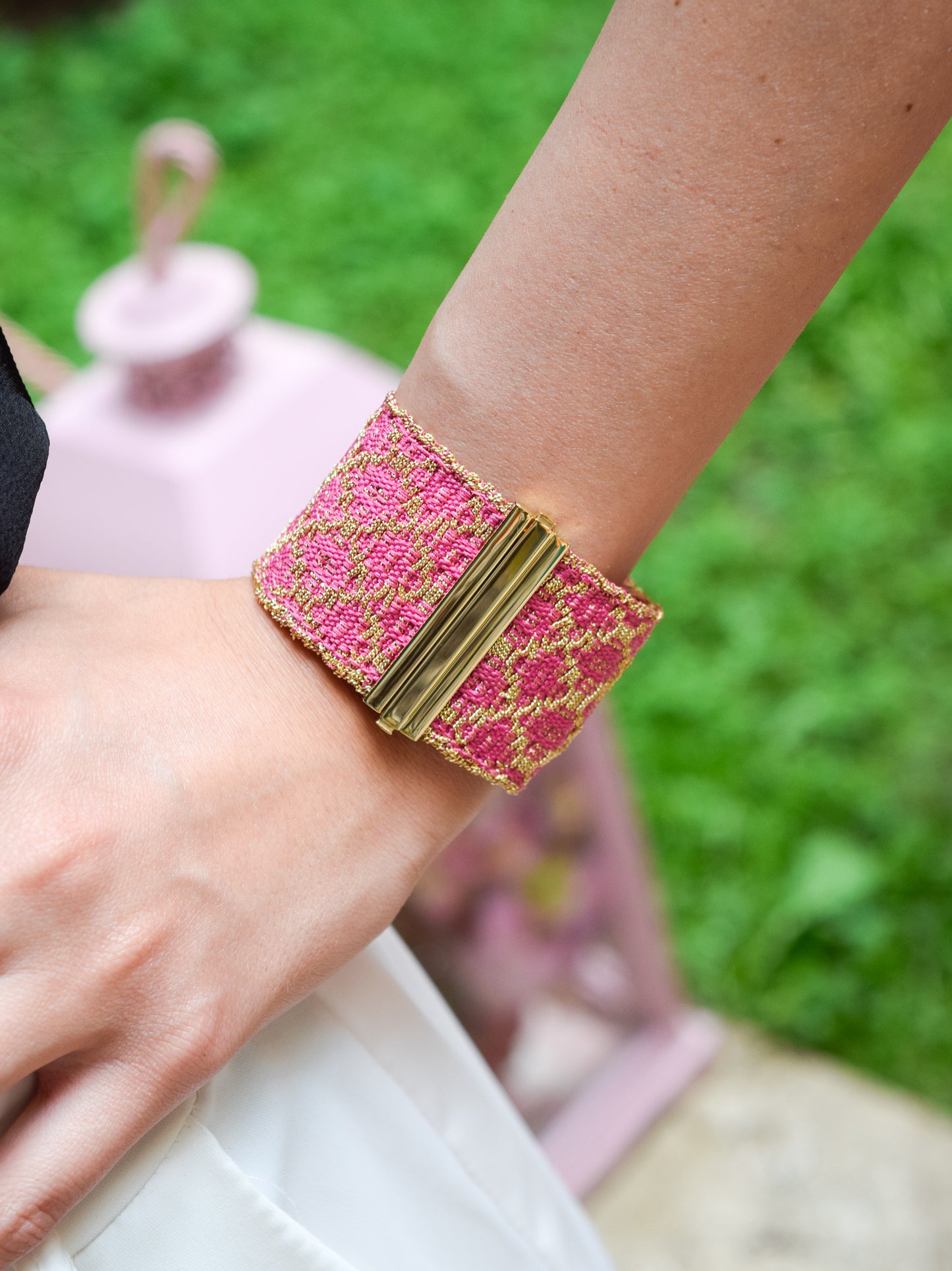 Bracciale fatto a mano Fucsia