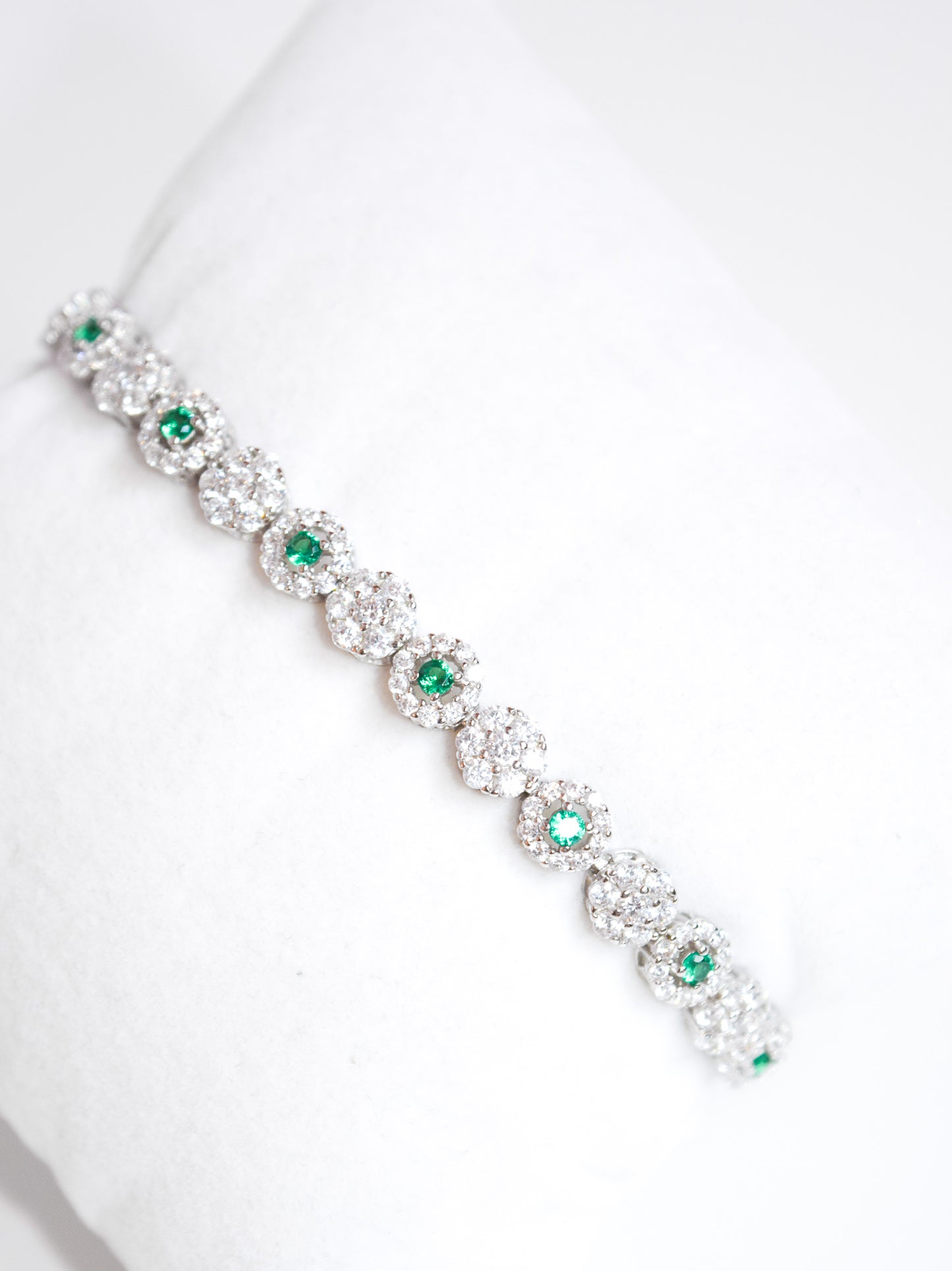 Bracciale Ginevra con zirconi verde