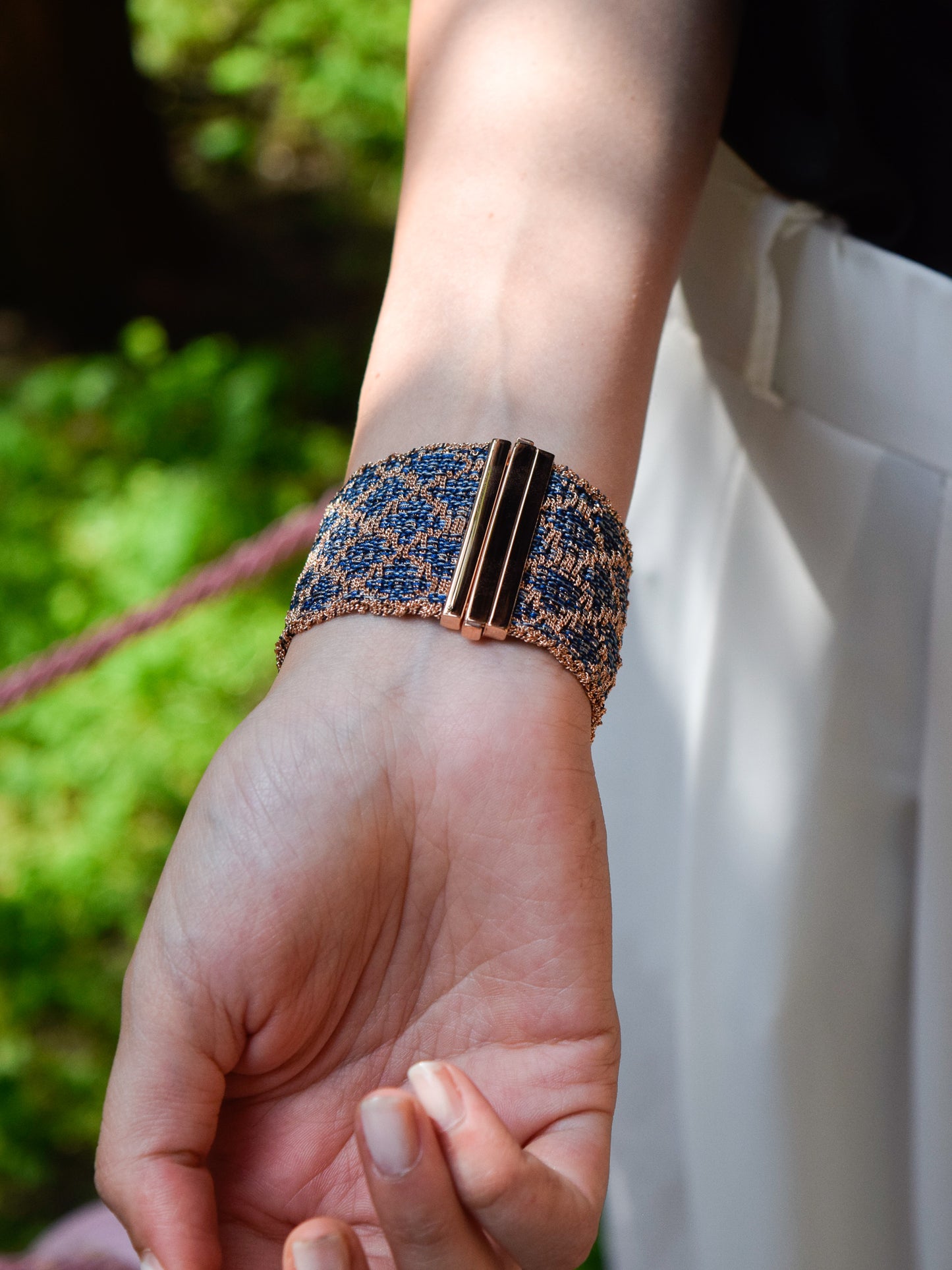 Bracciale fatto a mano Blu