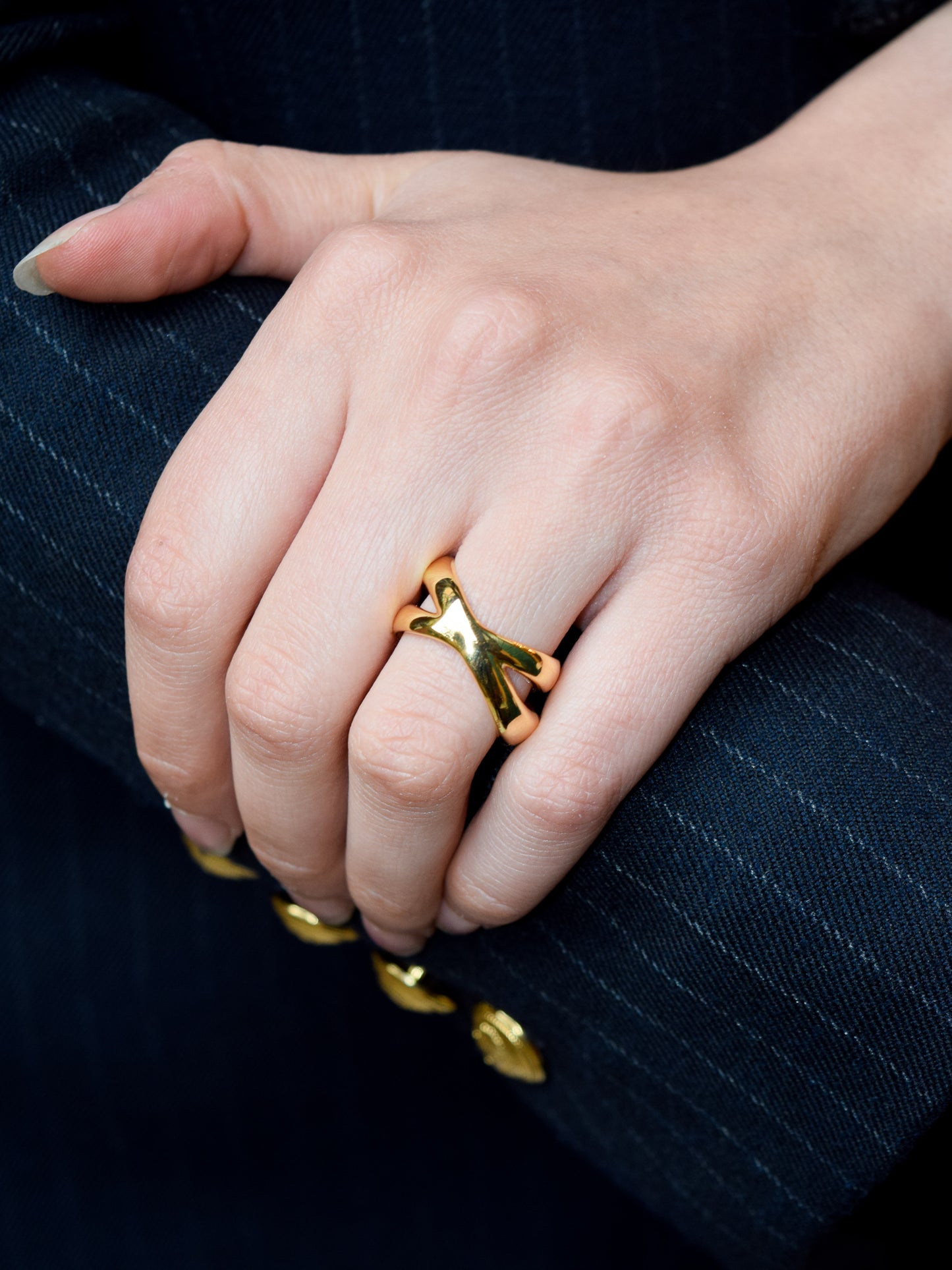 Anello Brass Intreccio