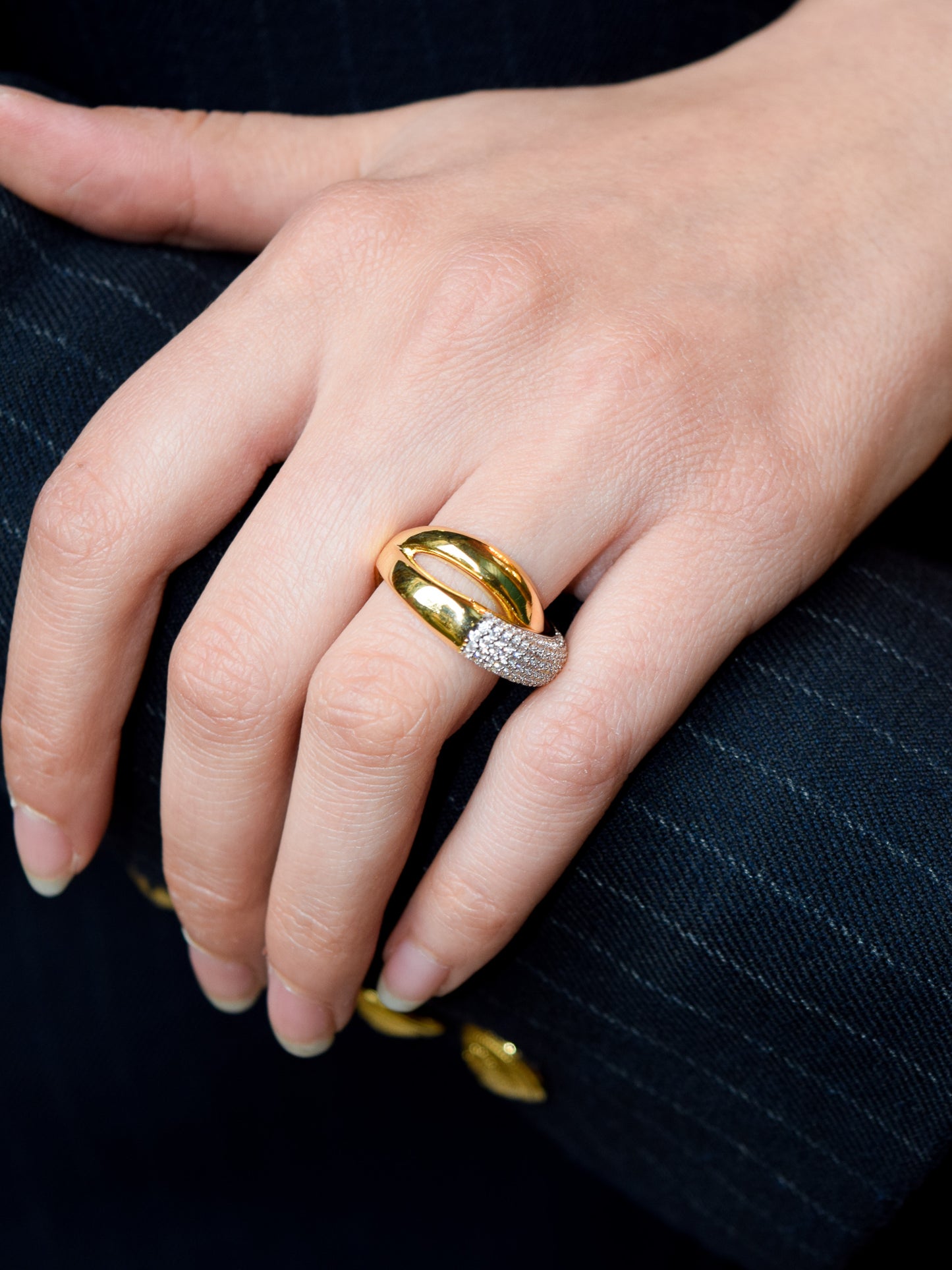 Anello Brass Intreccio