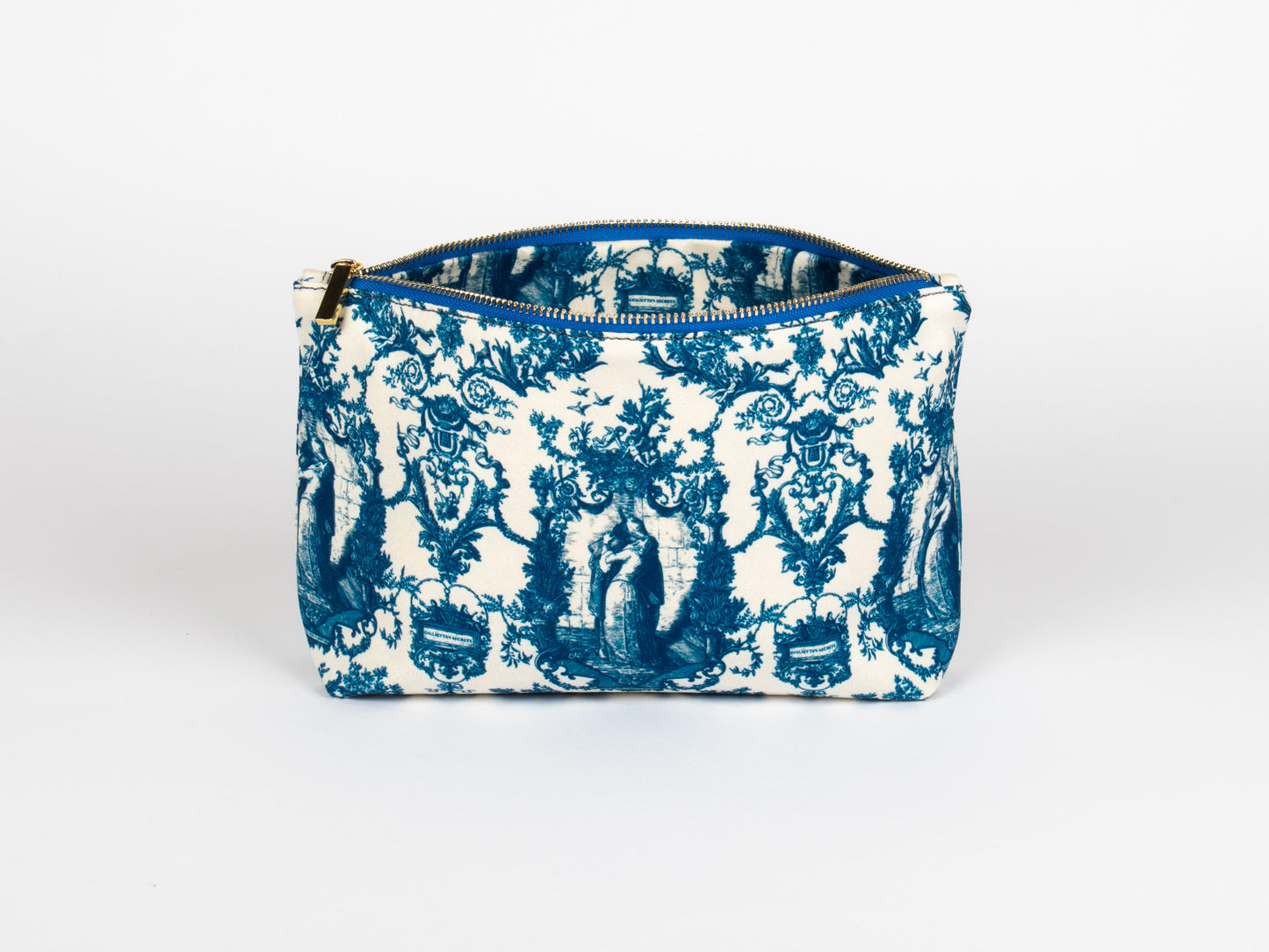 Pochette Piccola Blu e Bianca – Toile de Jouy Bacio