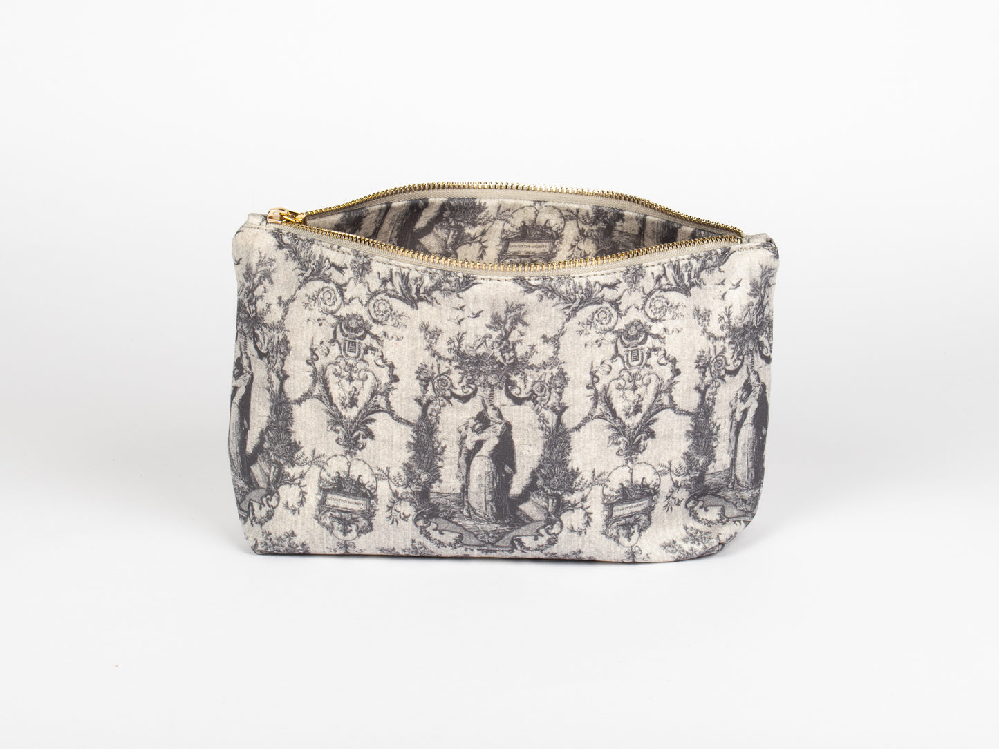 Pochette Piccola Grigia – Toile de Jouy Bacio