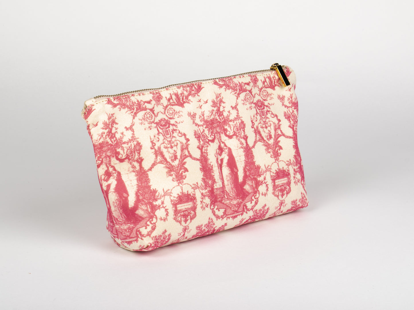 Pochette Piccola Rosa e Bianca – Toile de Jouy Bacio