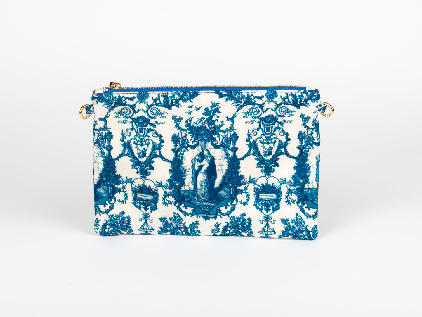 Tracolla Piatta Blu e Bianca – Toile de Jouy Bacio
