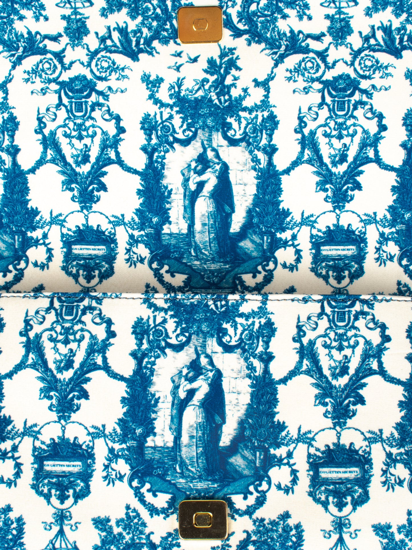 Tracolla Con Patta Blu e Bianca – Toile de Jouy Bacio