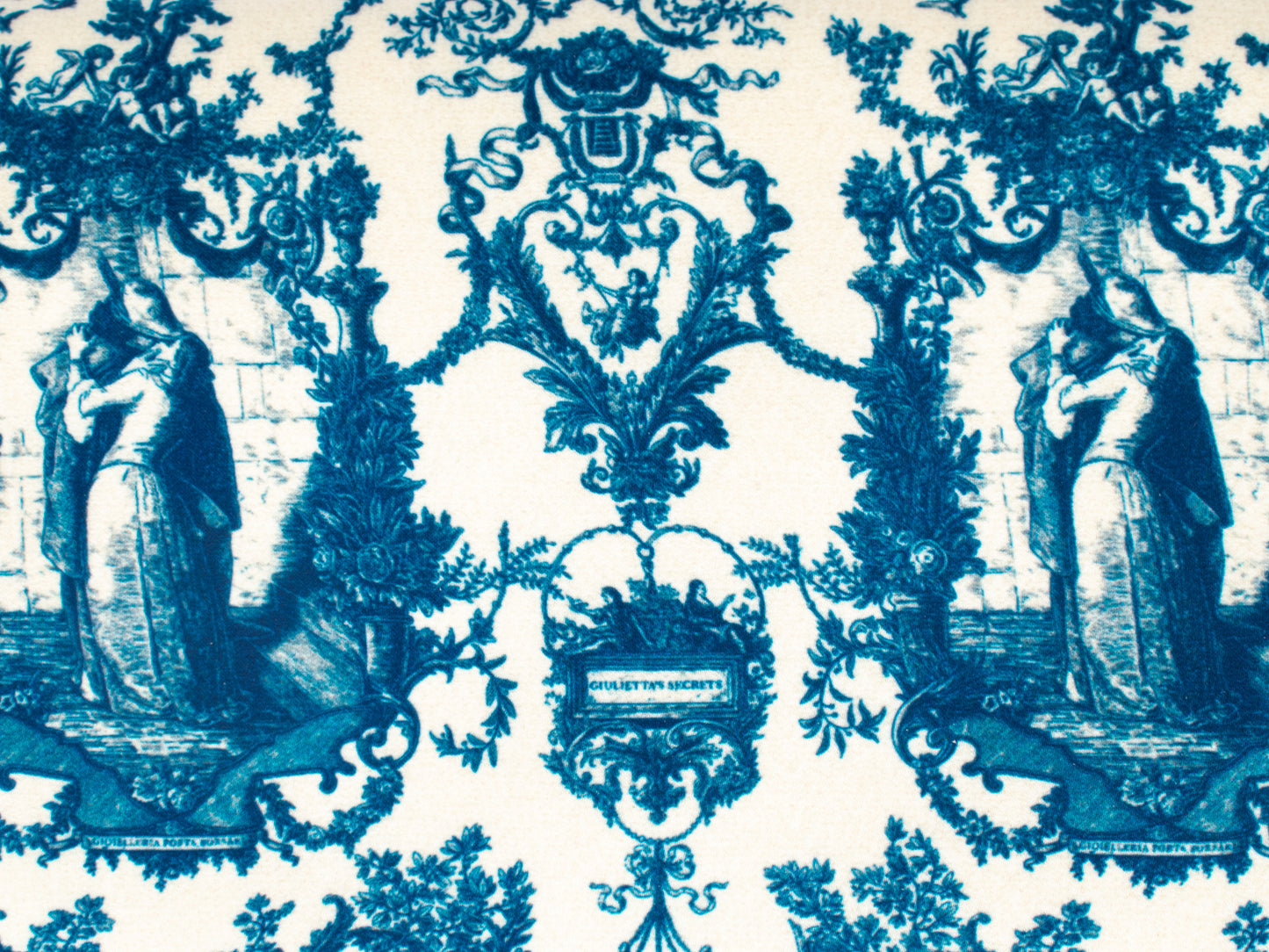 Tracolla Con Patta Blu e Bianca – Toile de Jouy Bacio