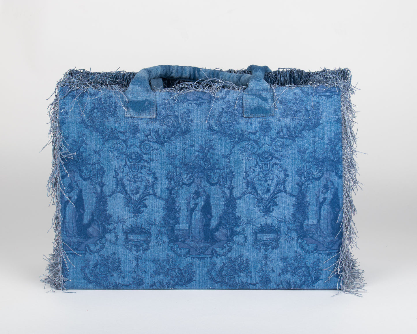 Borsa Tote Waterproof Blu Jeans – Toile de Jouy Bacio