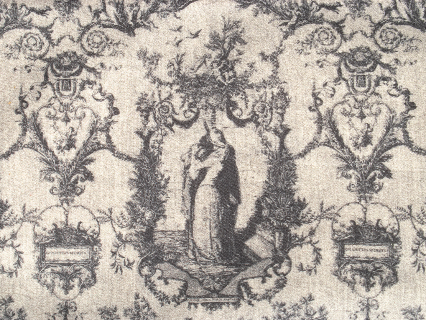 Pochette Grande Grigia – Toile de Jouy Bacio