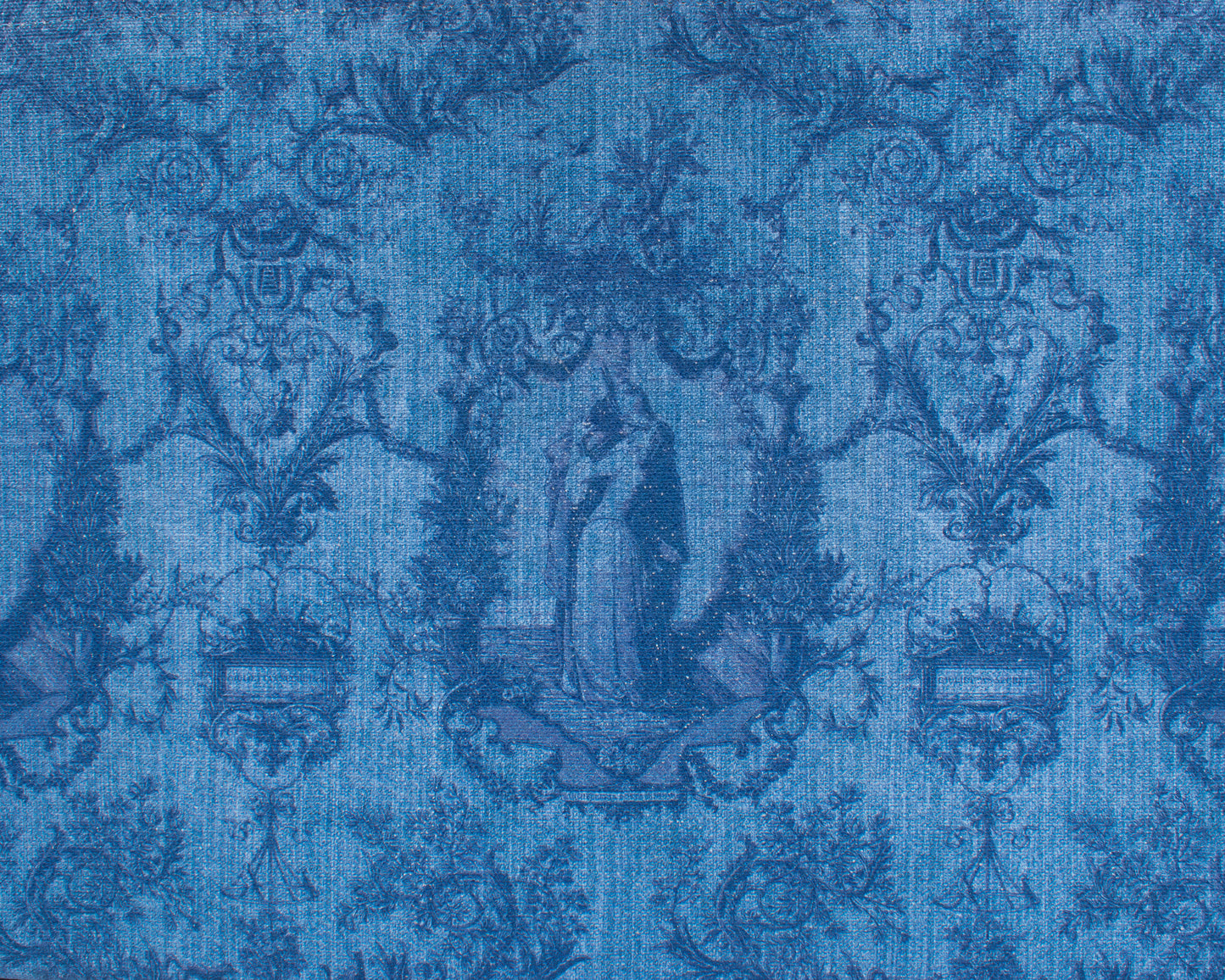 Borsa Tote Waterproof Blu Jeans – Toile de Jouy Bacio