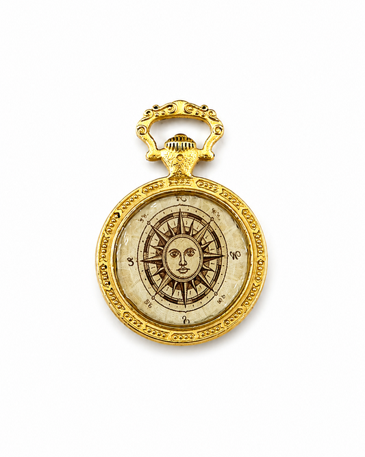Pendente in Brass dorato Sole cosmico