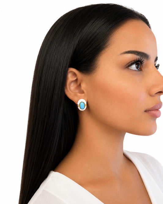 Orecchini Selene in Brass dorato