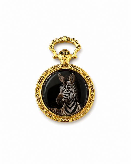 Pendente in Brass dorato Zebra