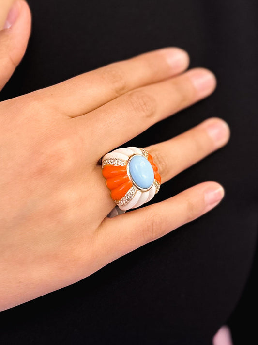 Anello Lidia in Brass