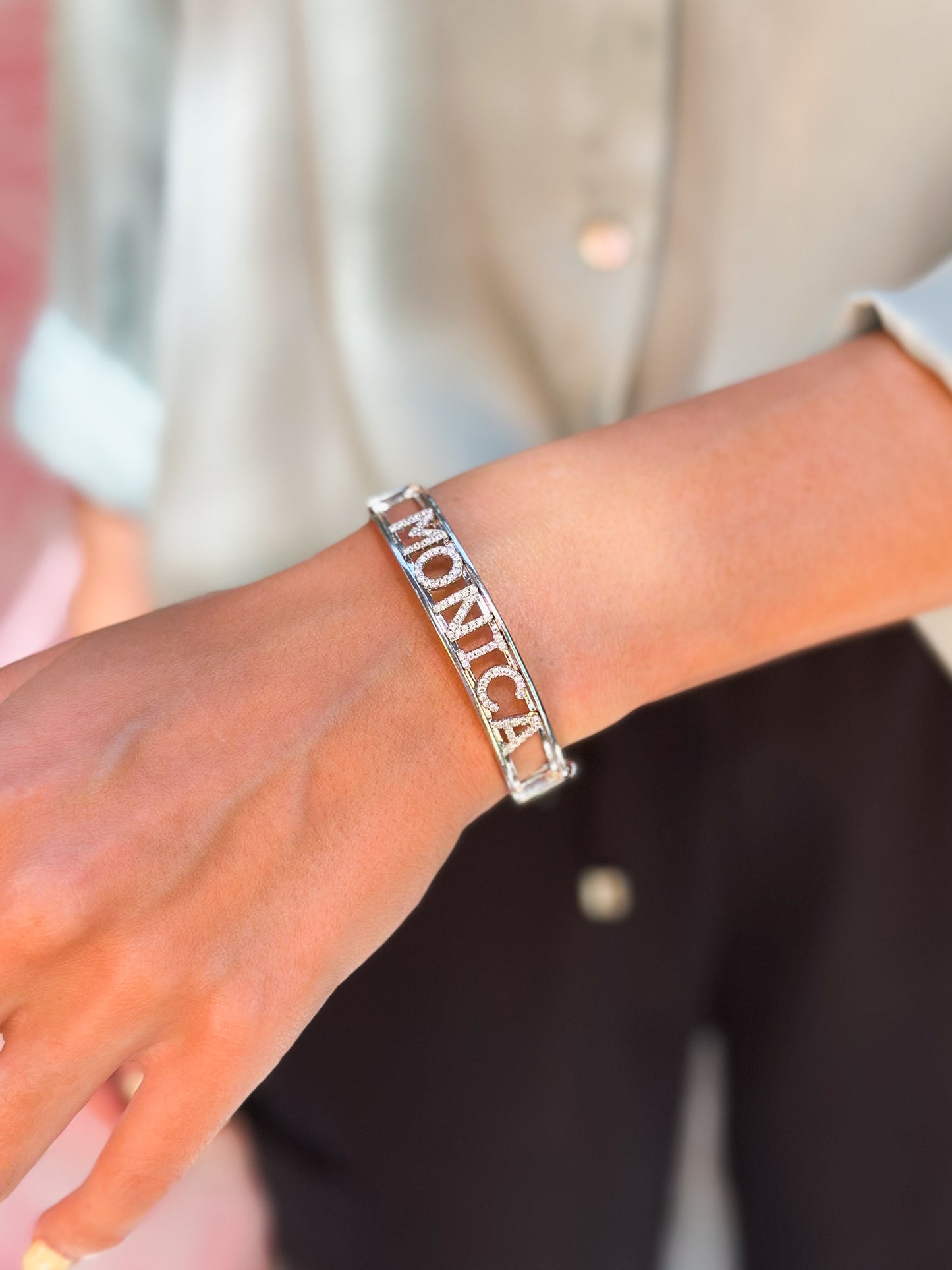Bracciale Manetta con Nome Personalizzato