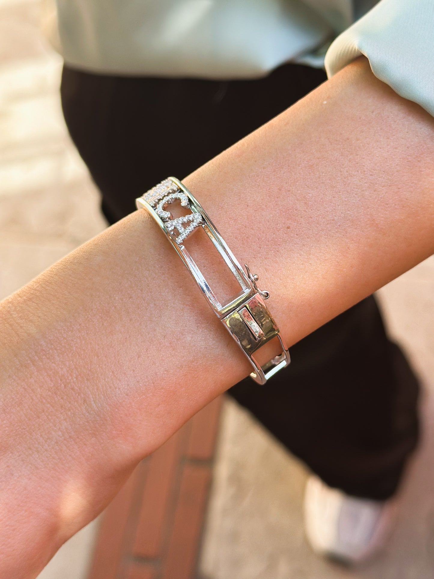 Bracciale Manetta con Nome Personalizzato