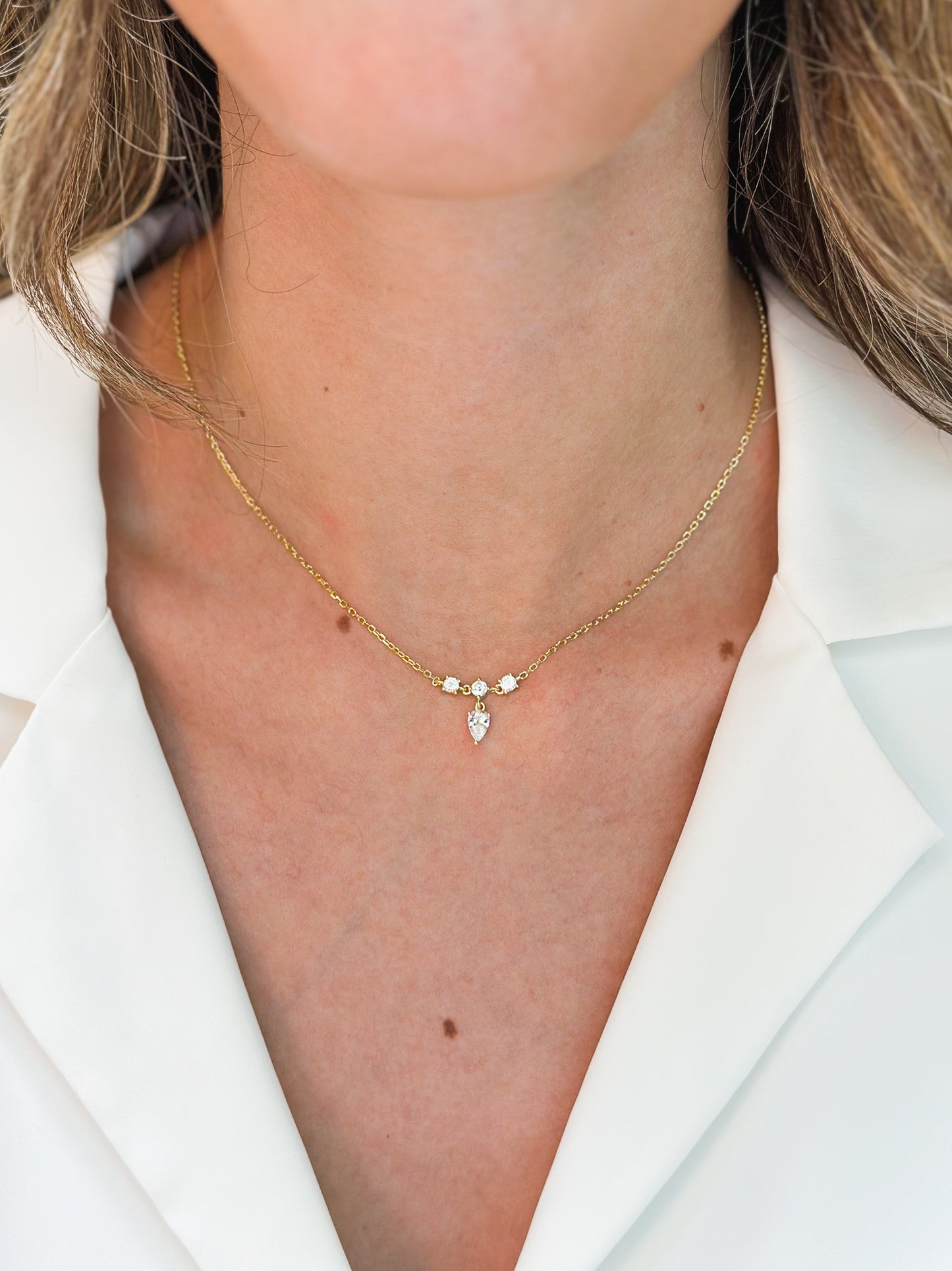 Girocollo Alina in Argento placcato oro giallo 18kt
