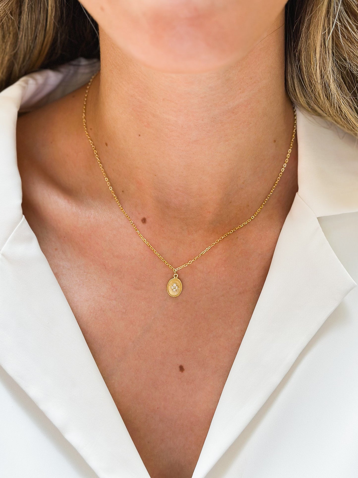 Girocollo Emily in Argento placcato oro giallo 18kt