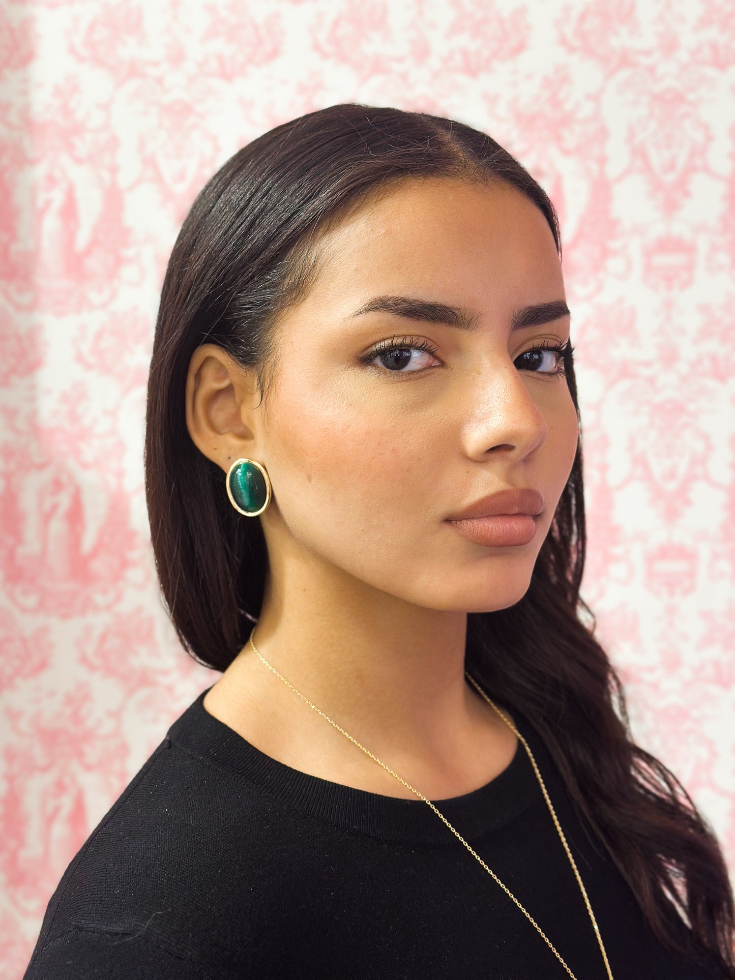 Orecchini Green in Brass placcato oro giallo 18kt