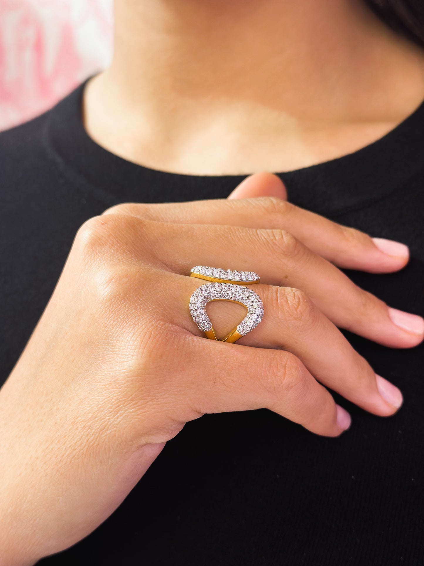 Anello Elena in Brass placcato oro giallo 18kt