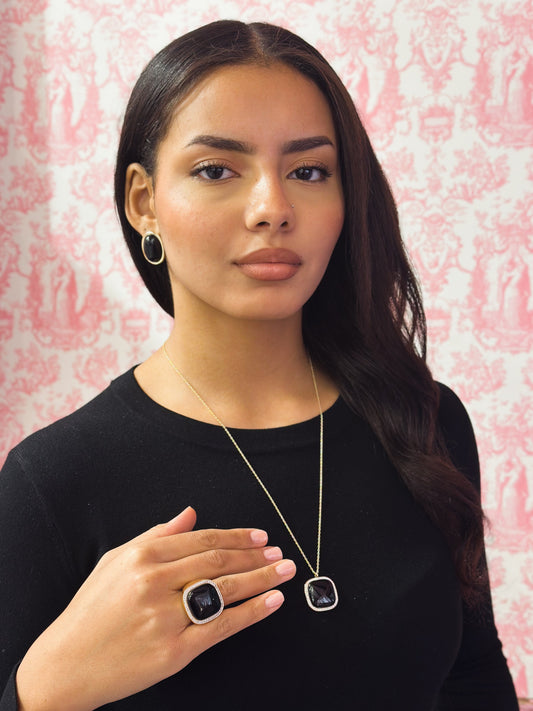 Anello Black in Brass placcato oro giallo 18kt