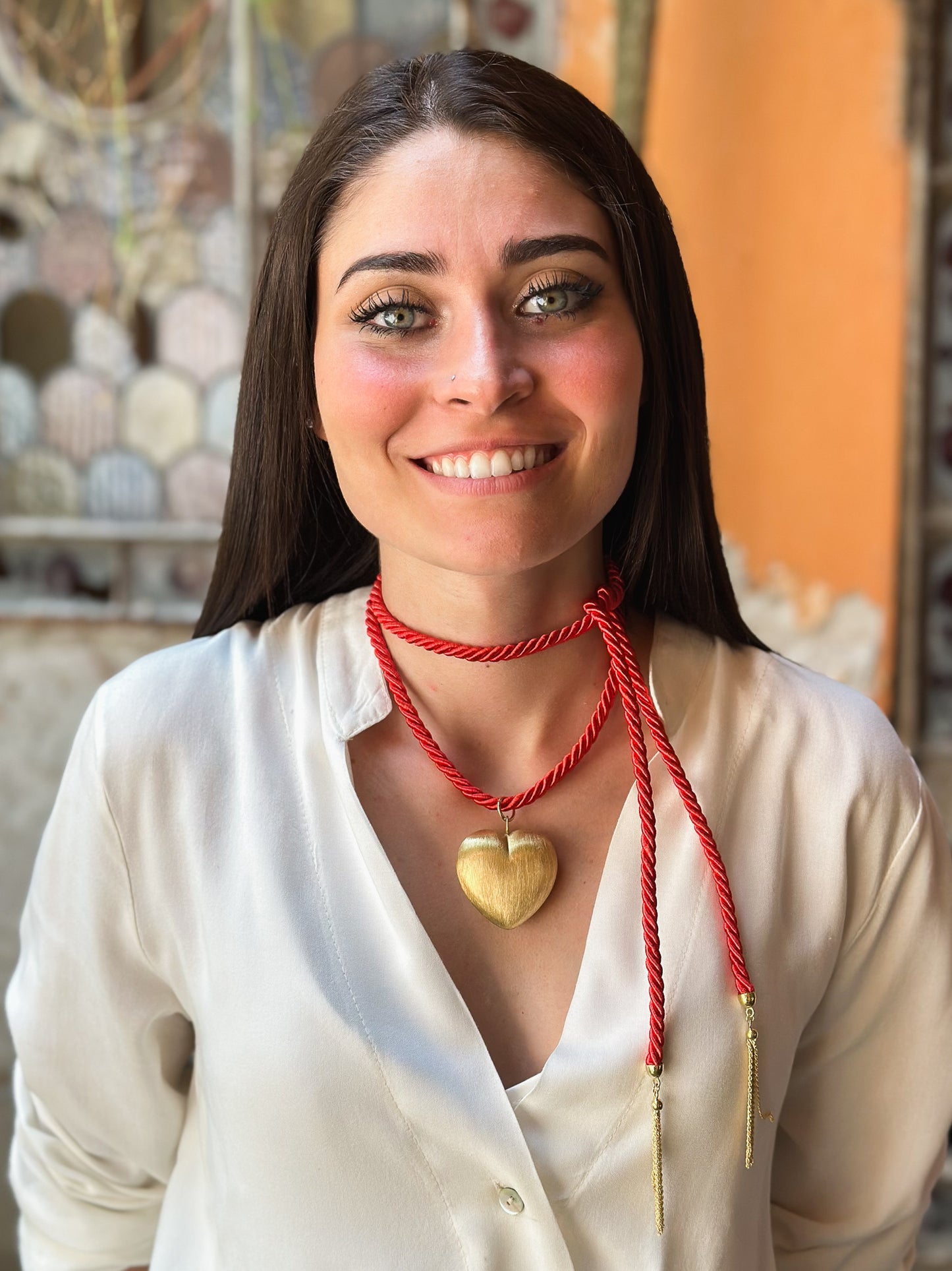 Collana Torsone con nappe e Cuore